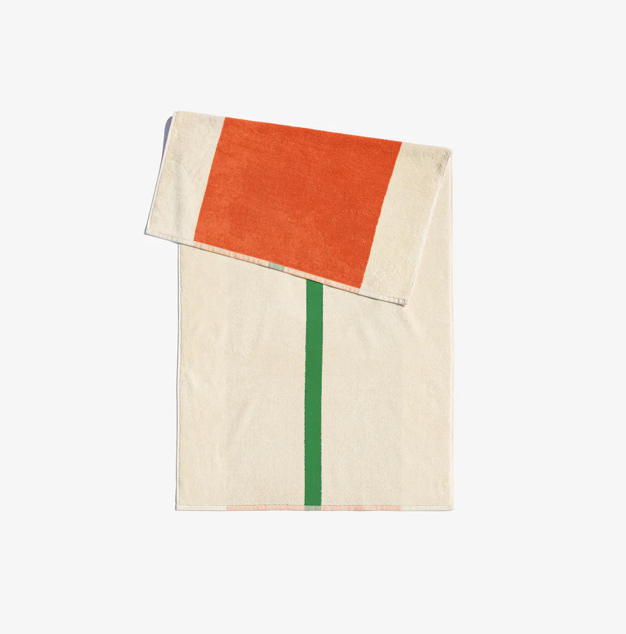 Martens&Martens, handdoek orange/green