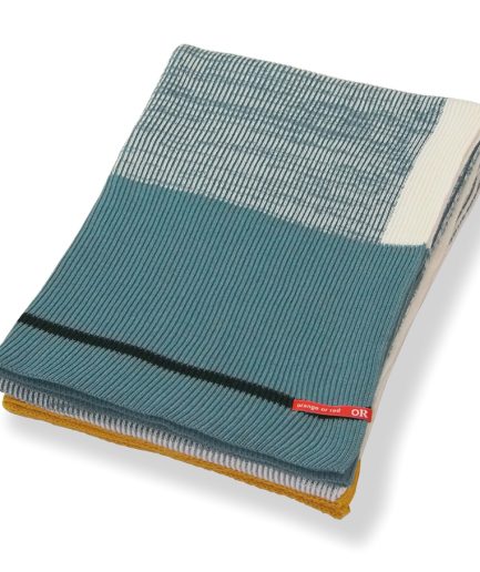 orange or red - plaid teal/off white (untitled)