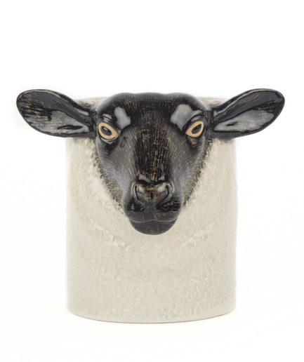 Quail - Black face Suffolk Pen Pot