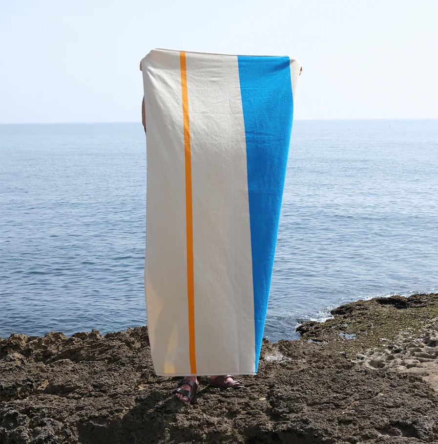 SUITE702 strandlaken Aqua-Orange-Purple-Yellow