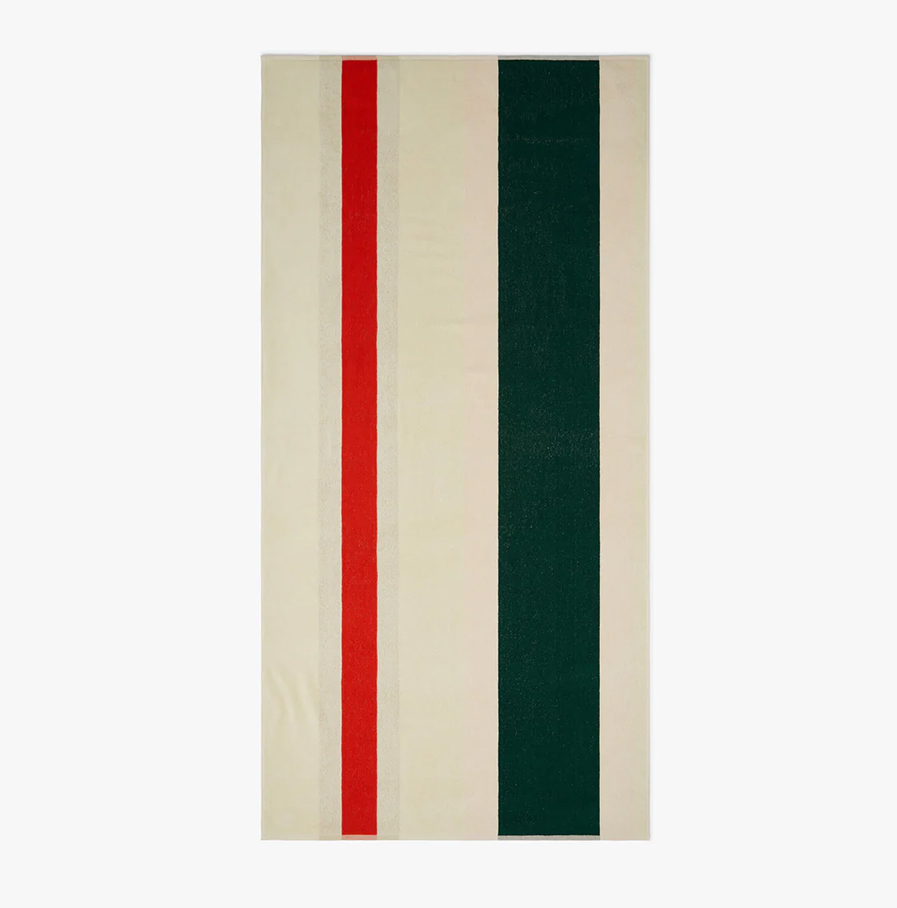 SUITE702 strandlaken Red- Dark Green-Toffee-Pink