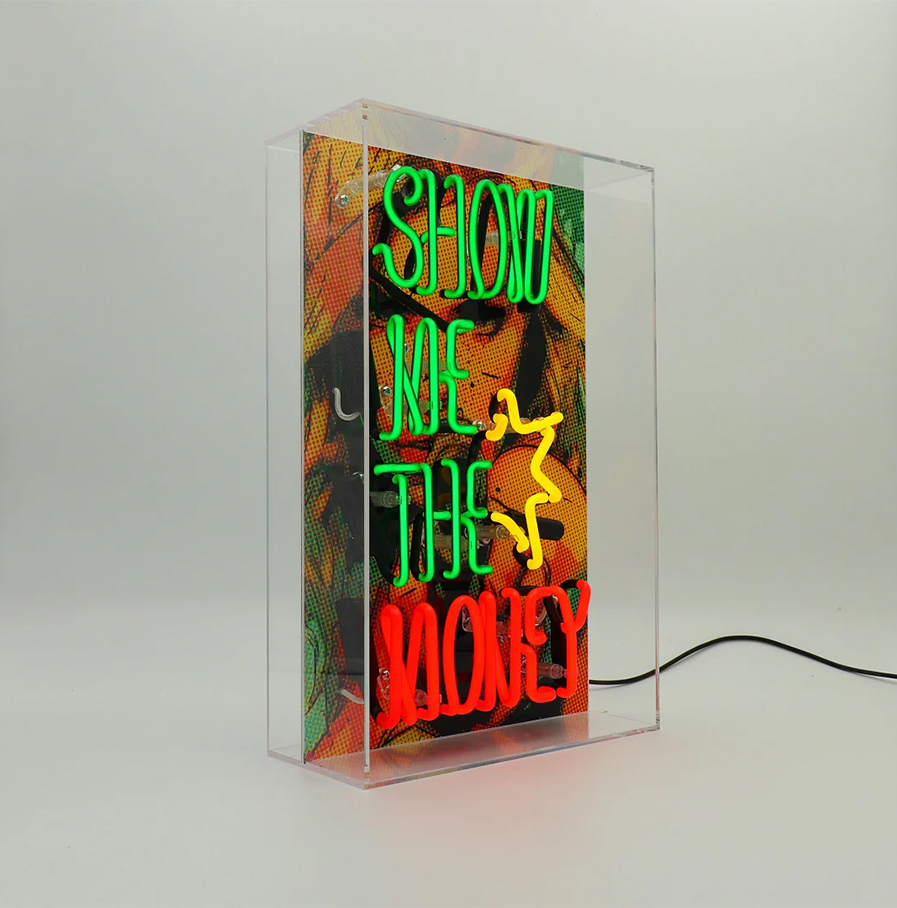 Neonverlichting 'Show me the Money'