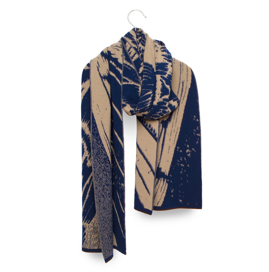 Wolvis - sjaal Aurata indigo maxi