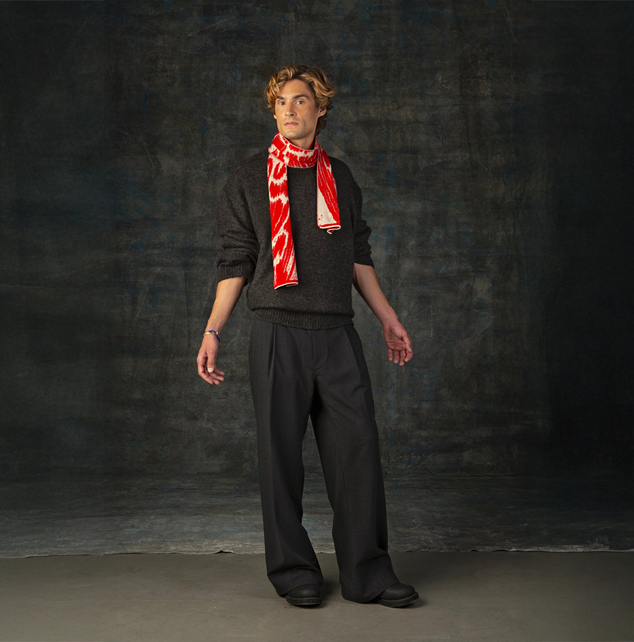 Wolvis - sjaal Aurata poppy mini