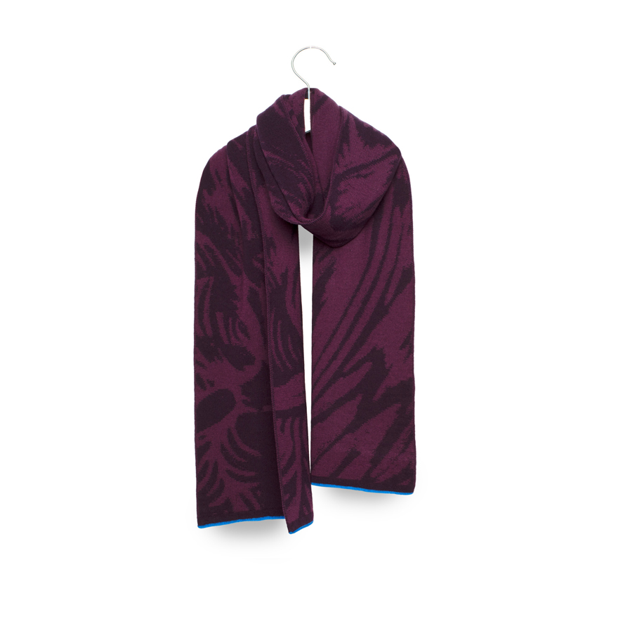 Wolvis - sjaal Cerura blackberry midi