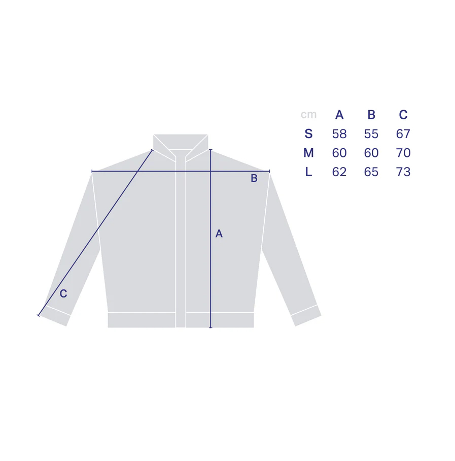 Wolvis bomberjack maattabel