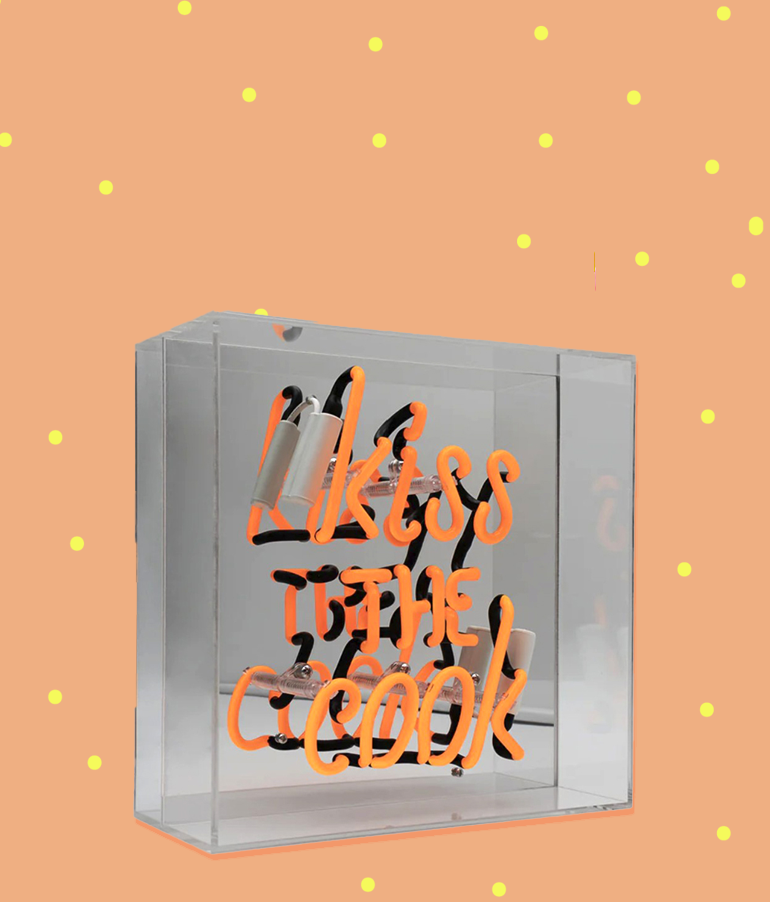neonlamp kiss the cook