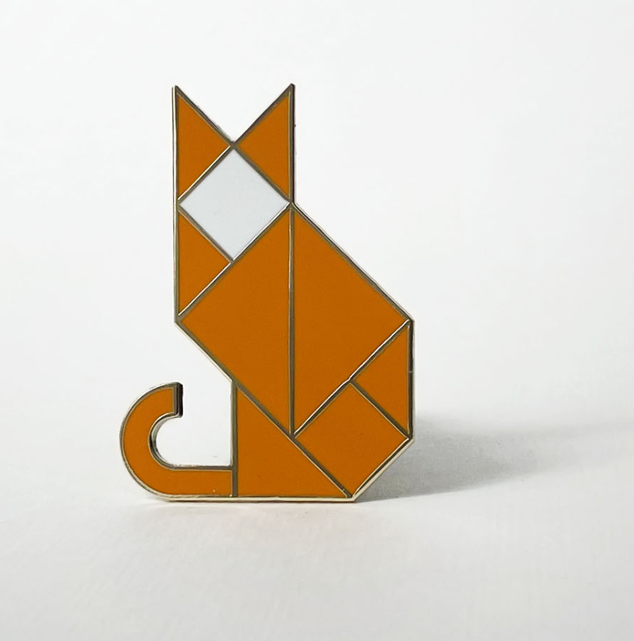 Michael Barnaart - broche kat, ginger