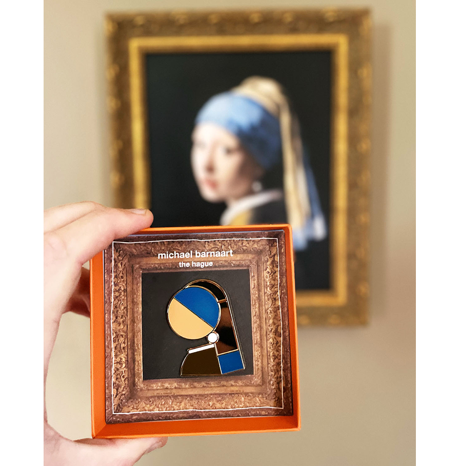 Michael Barnaart - broche 'Meisje met de parel'