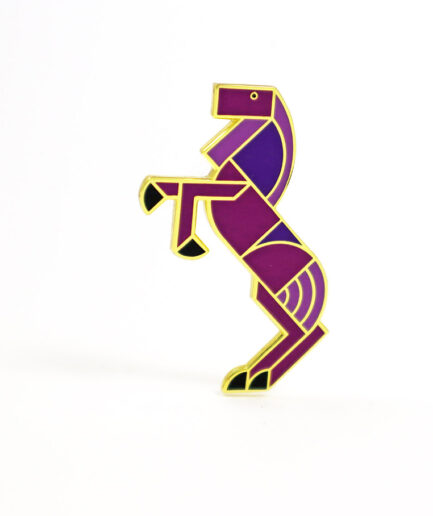 Michael Barnaart, broche paard amethyst