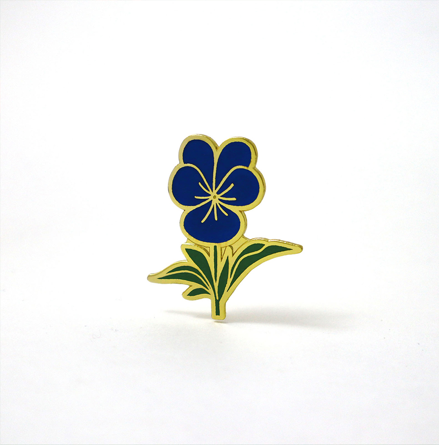 Michael Barnaart - broche viooltje