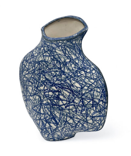 Willem Zwiers - Whimsy Vase Scratch, blauw