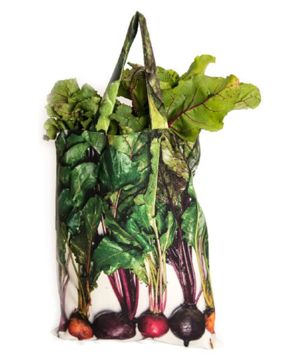 Maron Bouillie - tote bag met print van rode bietjes
