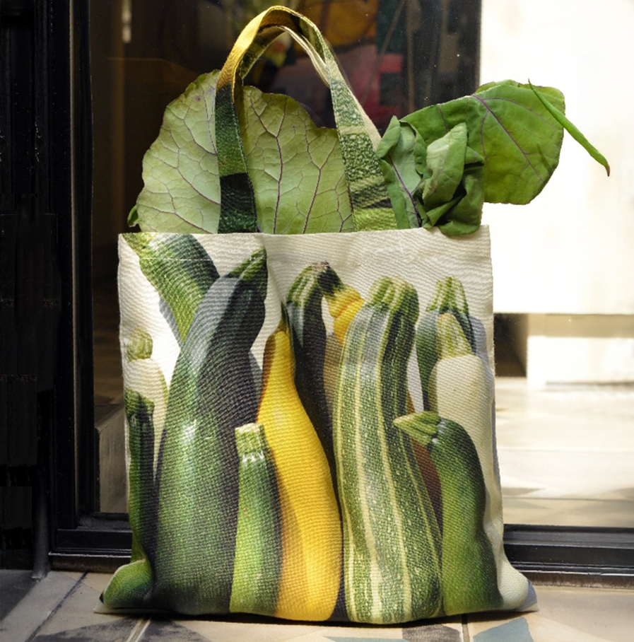 Maron Bouillie - tote bag met courgetteprint