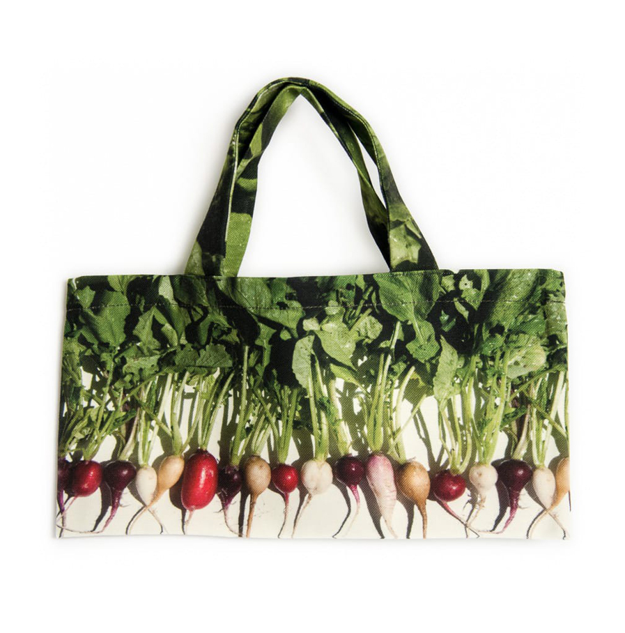 Maron Bouillie - tote bag met print van meerkleurige radijsjes