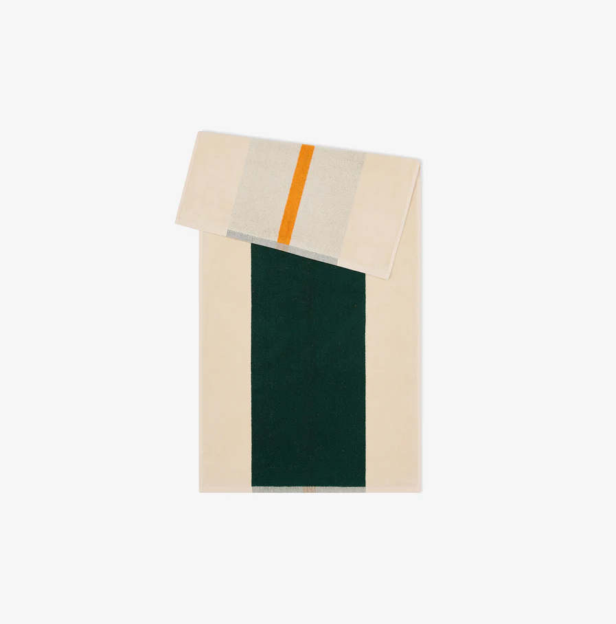 Suite702 - handdoek dark green/orange