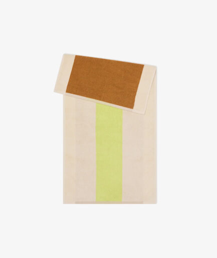 Suite702 - handdoek dark lime/toffee