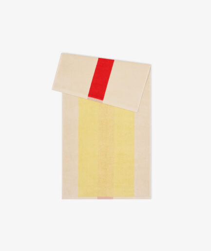 Suite702 - handdoek dark red/yellow
