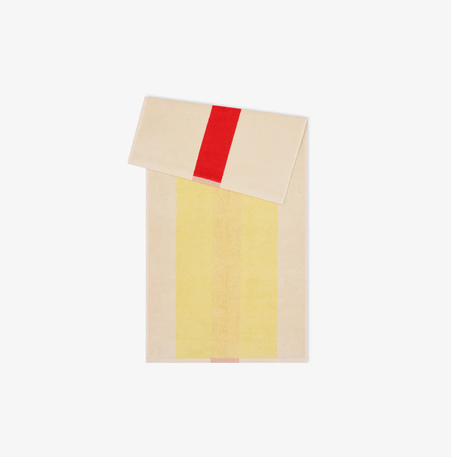 Suite702 - handdoek dark red/yellow