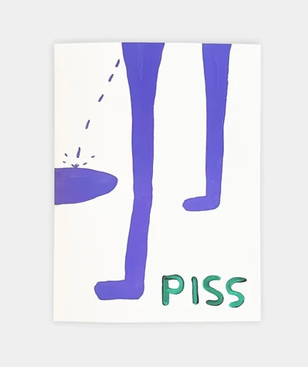 David Shrigley muziekkaart 'Piss'
