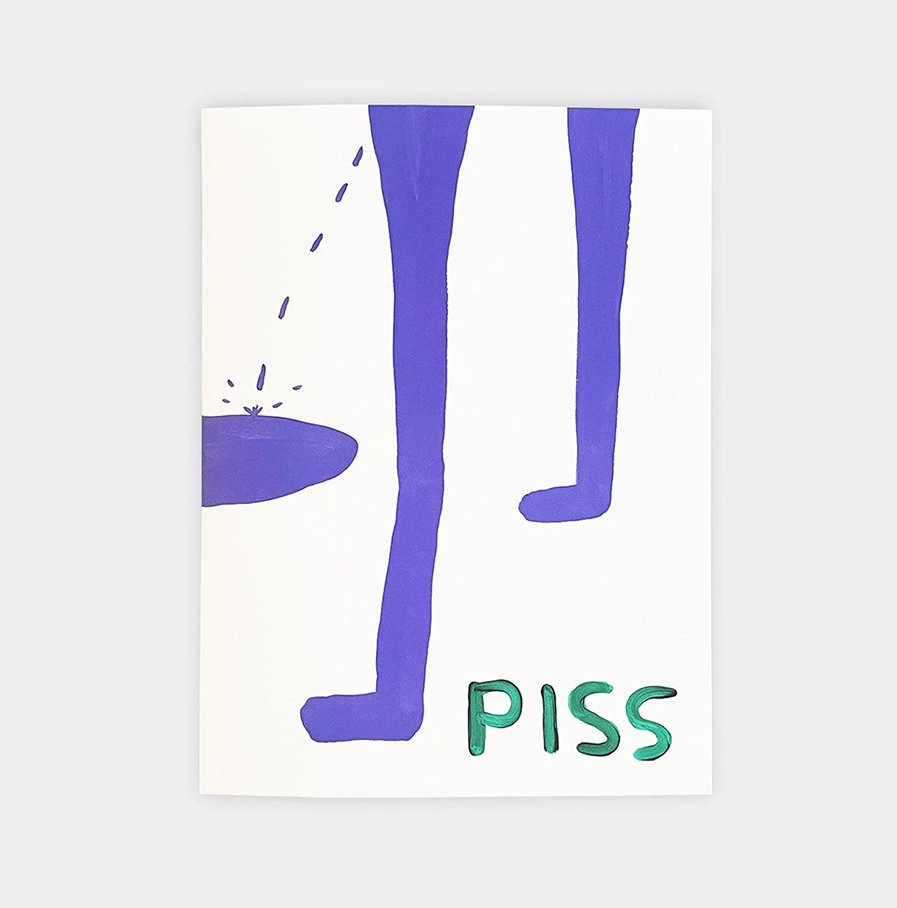 David Shrigley muziekkaart 'Piss'