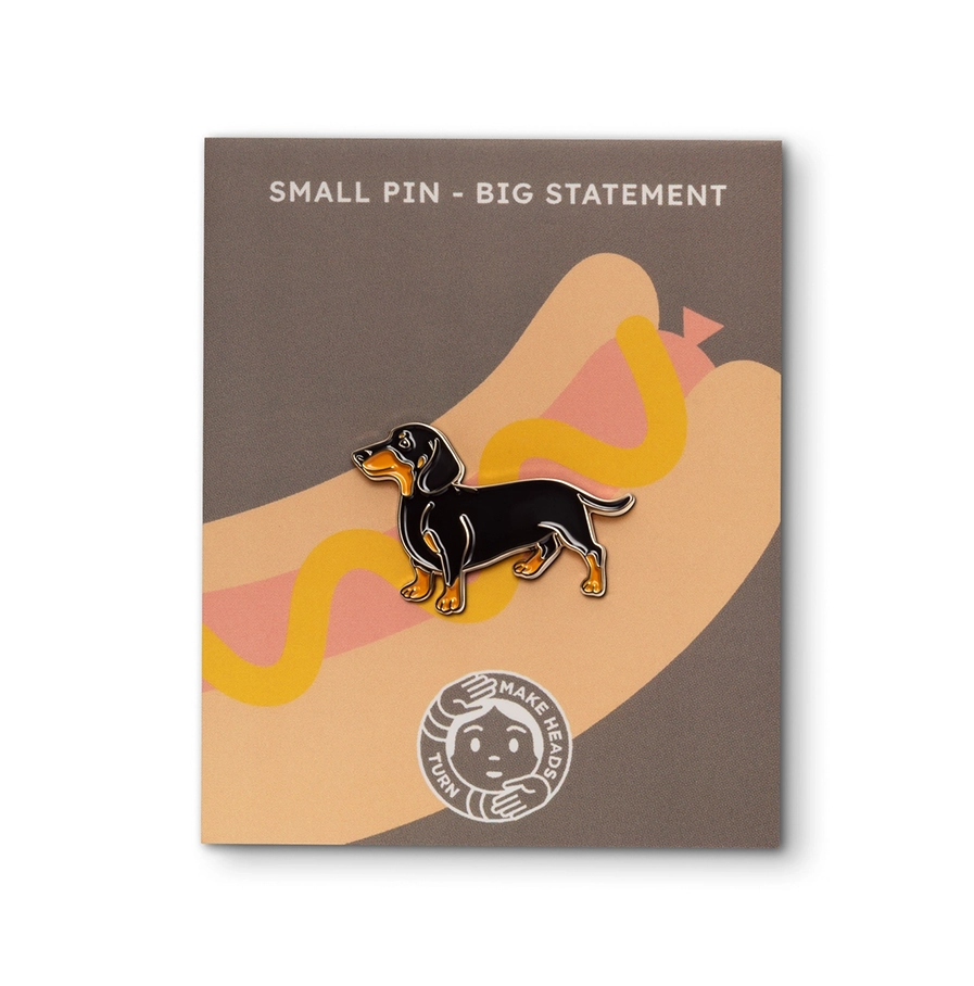 Emaille speldje Dachshund van Make Heads Turn
