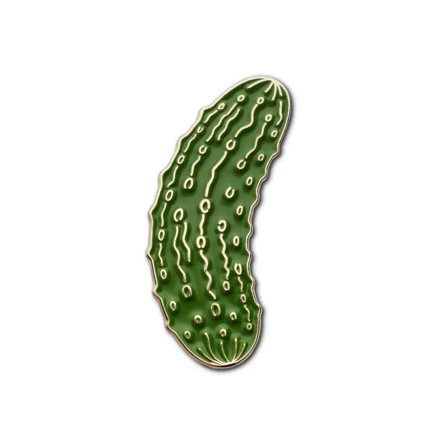 Emaille speldje Gherkin van Make Heads Turn