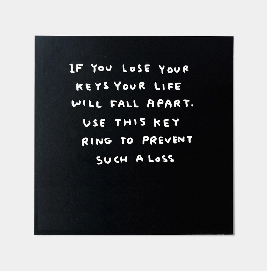 David Shrigley sleutelhanger To Hell With Everything