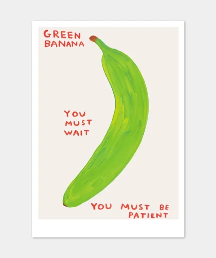 David Shrigley - kaart 'Green Banana'