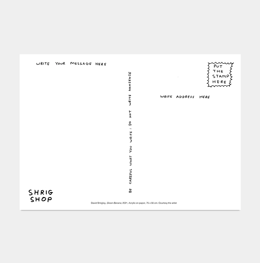 David Shrigley - kaart 'Green Banana'