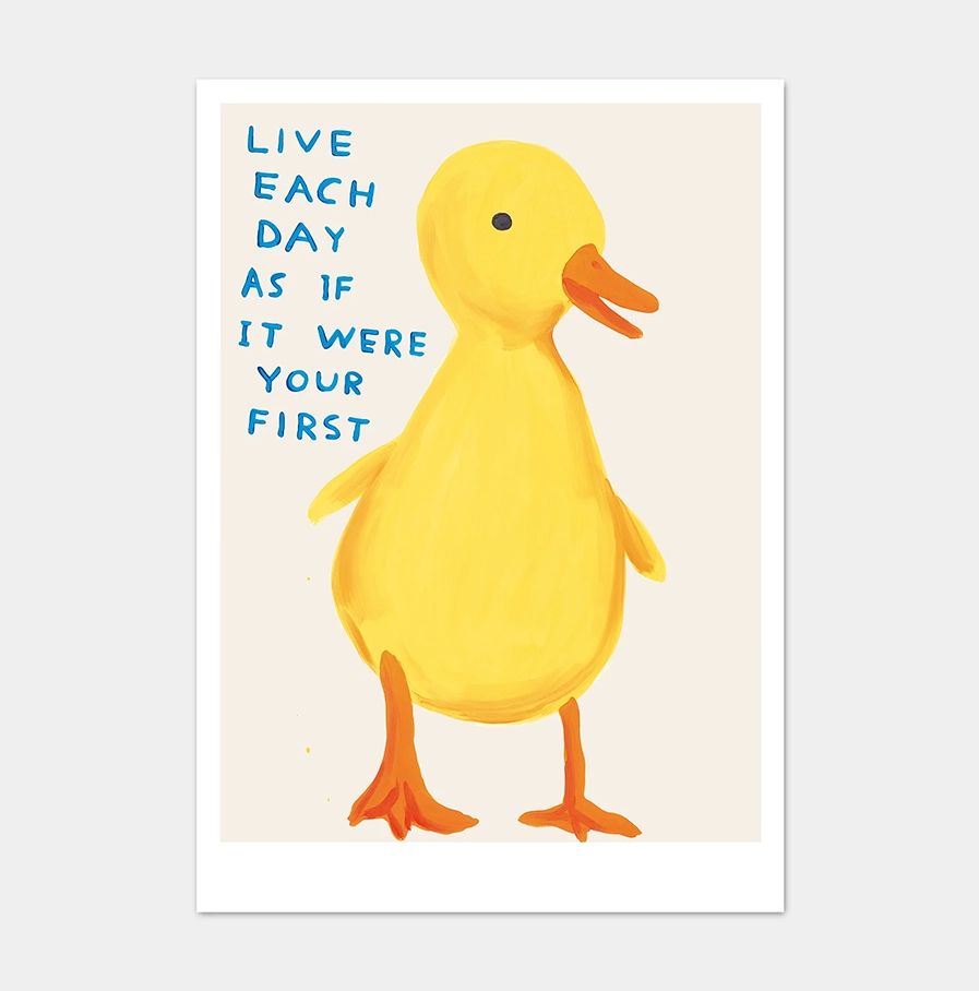 David Shrigley - kaart 'Live each Day as if it were your First'