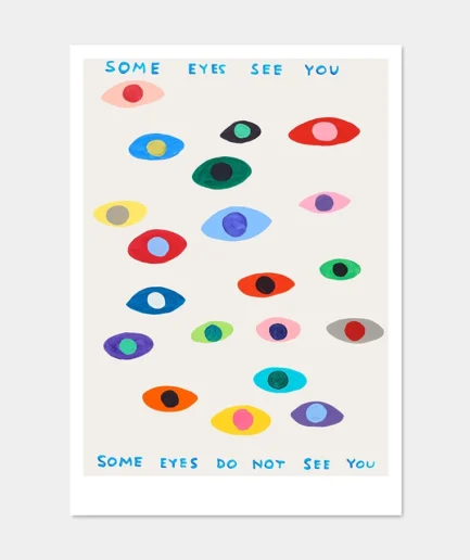 David Shrigley - kaart 'Some Eyes See You'