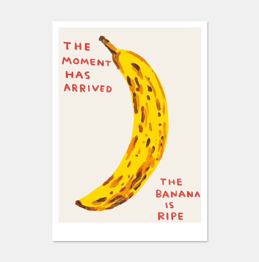 David Shrigley - kaart 'The Moment Has Arrived'