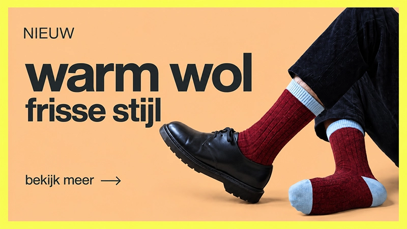 KLUE sokken van warm wol in frisse kleuren